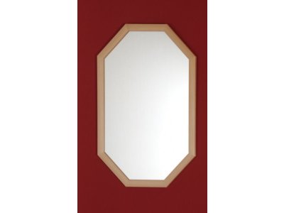 Zrcadlo osmihran přírodní rám 65