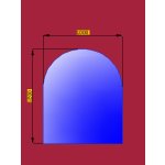Sklo pod krbová kamna portál 1200x1000mm 22