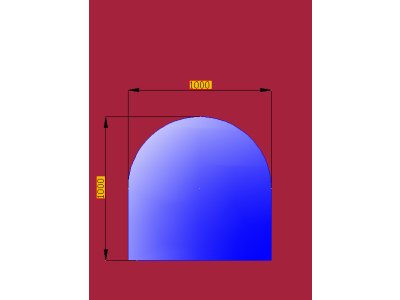 Sklo pod krbová kamna portál 1000x1000mm 28