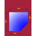 Sklo pod krbová kamna pětiúhelník 1100x1100mm 26
